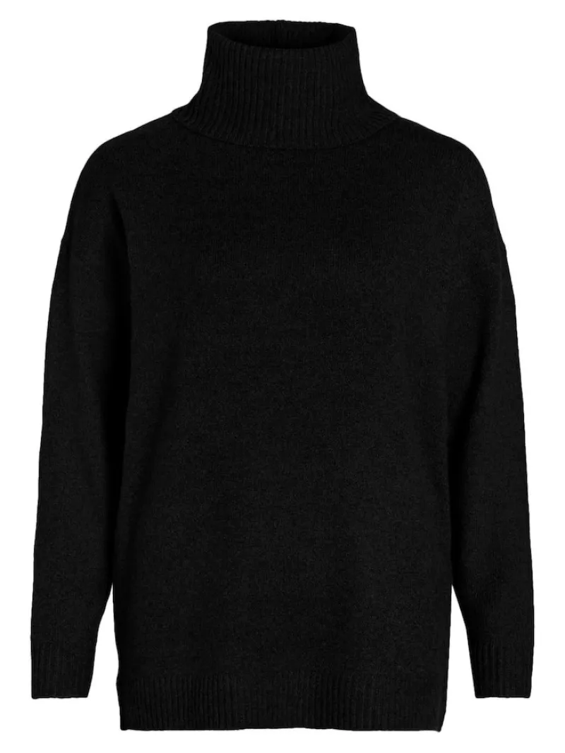 Vila Pullover & Sweatshirts*VIHINNA L/S ROLLNECK KNIT TOP/SU Black