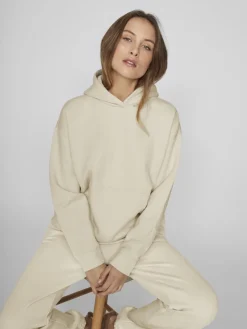 Vila Pullover & Sweatshirts*VIHURIS L/S LOOSE SWEAT HOODIE/PB birch