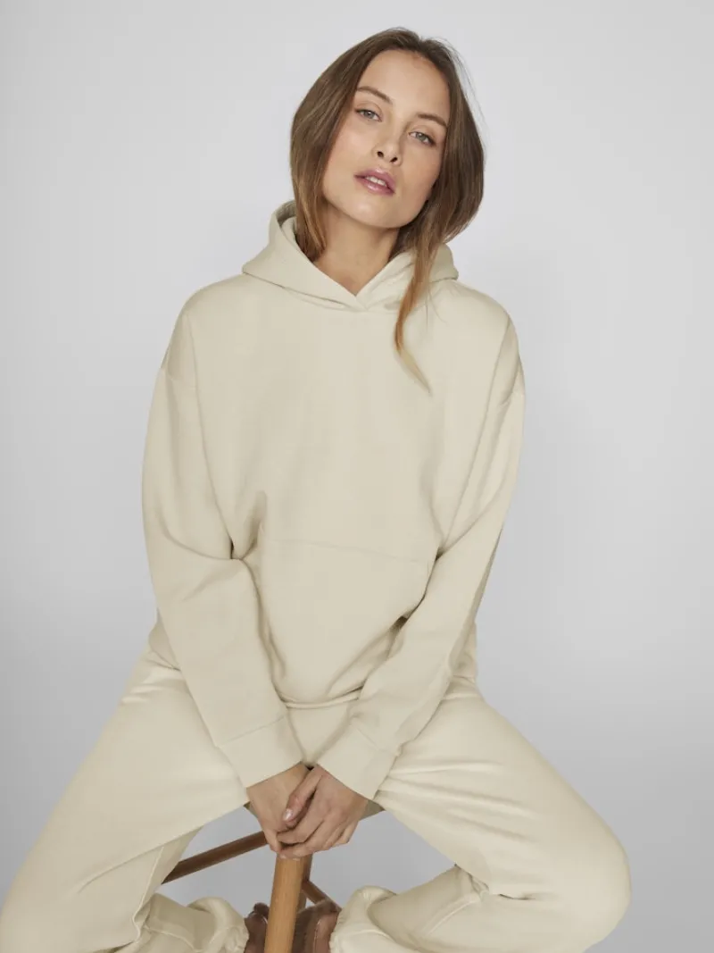 Vila Pullover & Sweatshirts*VIHURIS L/S LOOSE SWEAT HOODIE/PB birch