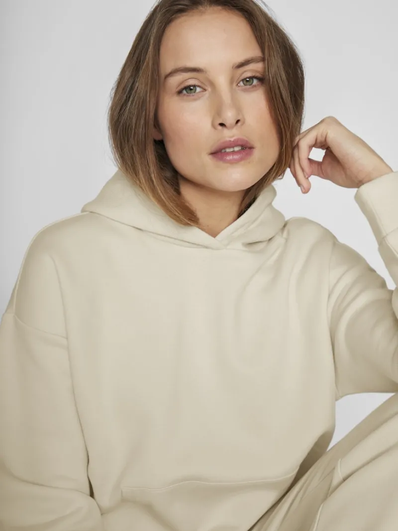 Vila Pullover & Sweatshirts*VIHURIS L/S LOOSE SWEAT HOODIE/PB birch