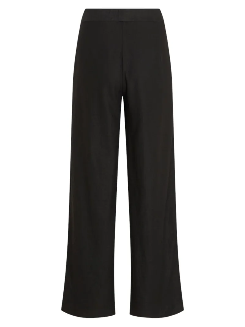 Vila Hosen*VIJOLANDA HW LINEN BLEND PANTS - NOOS black beauty