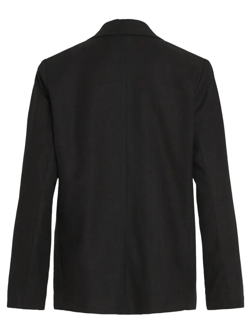 Vila Jacken*VIJOLANDA L/S LINEN BLEND BLAZER - NOOS black beauty