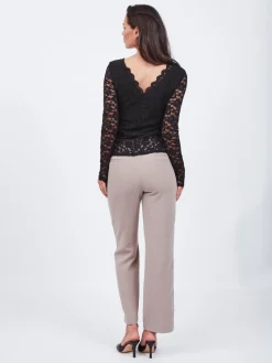 Vila Shirts*VIKALILA LACE L/S TOP Black