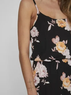 Vila Kleider*VIKAMI STRAP LONG DRESS/KA Black