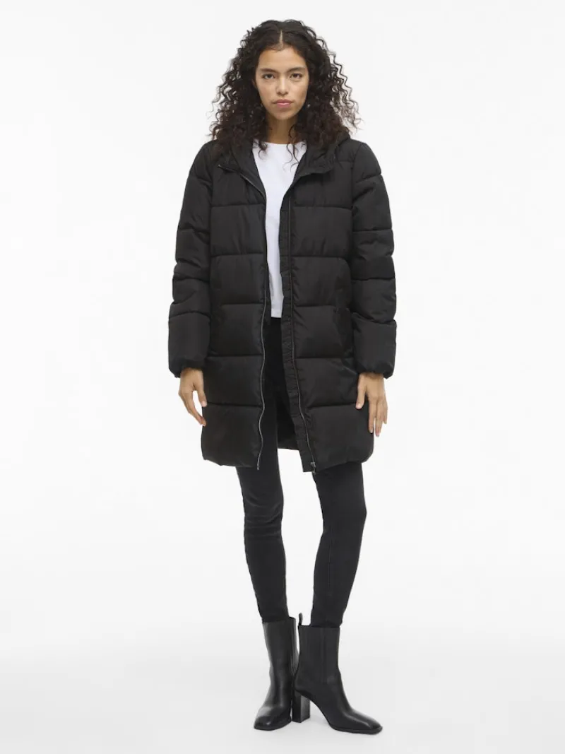Vila Jacken*VIKARLA NEW LONG PUFFER JACKET Black