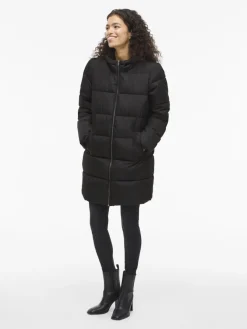 Vila Jacken*VIKARLA NEW LONG PUFFER JACKET Black