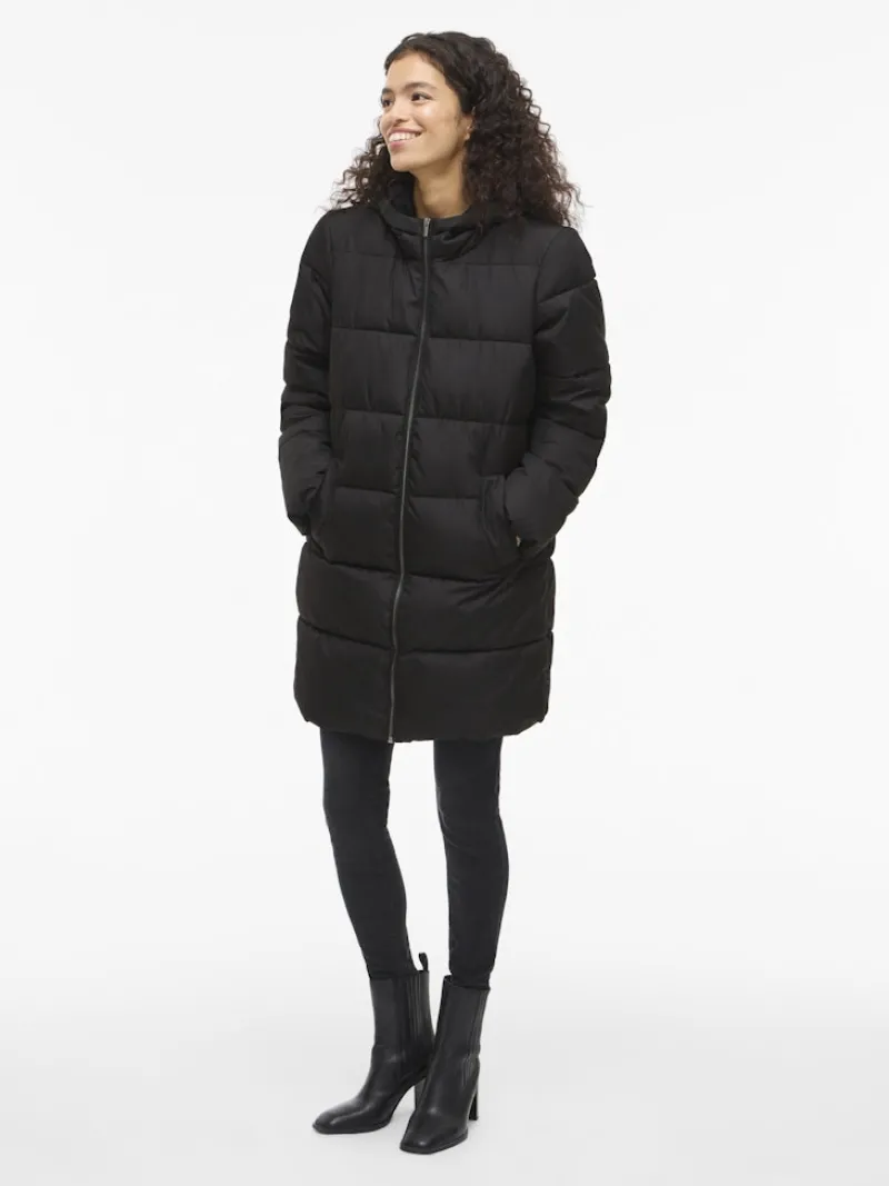 Vila Jacken*VIKARLA NEW LONG PUFFER JACKET Black