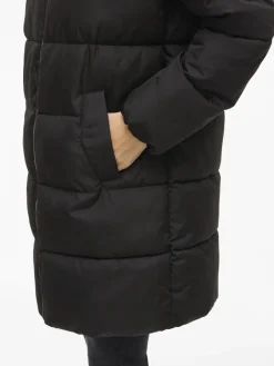 Vila Jacken*VIKARLA NEW LONG PUFFER JACKET Black