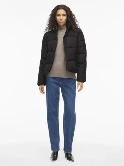 Vila Jacken*VIKARLA NEW SHORT PUFFER JACKET Black