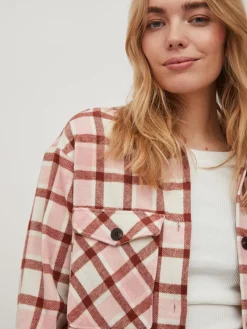 Vila Jacken*VIKIKI L/S SHACKET Cloud Dancer