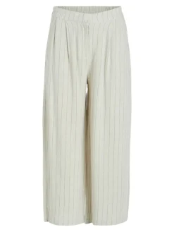 Vila Hosen*VIKULIA HW CROPPED PANTS natural melange