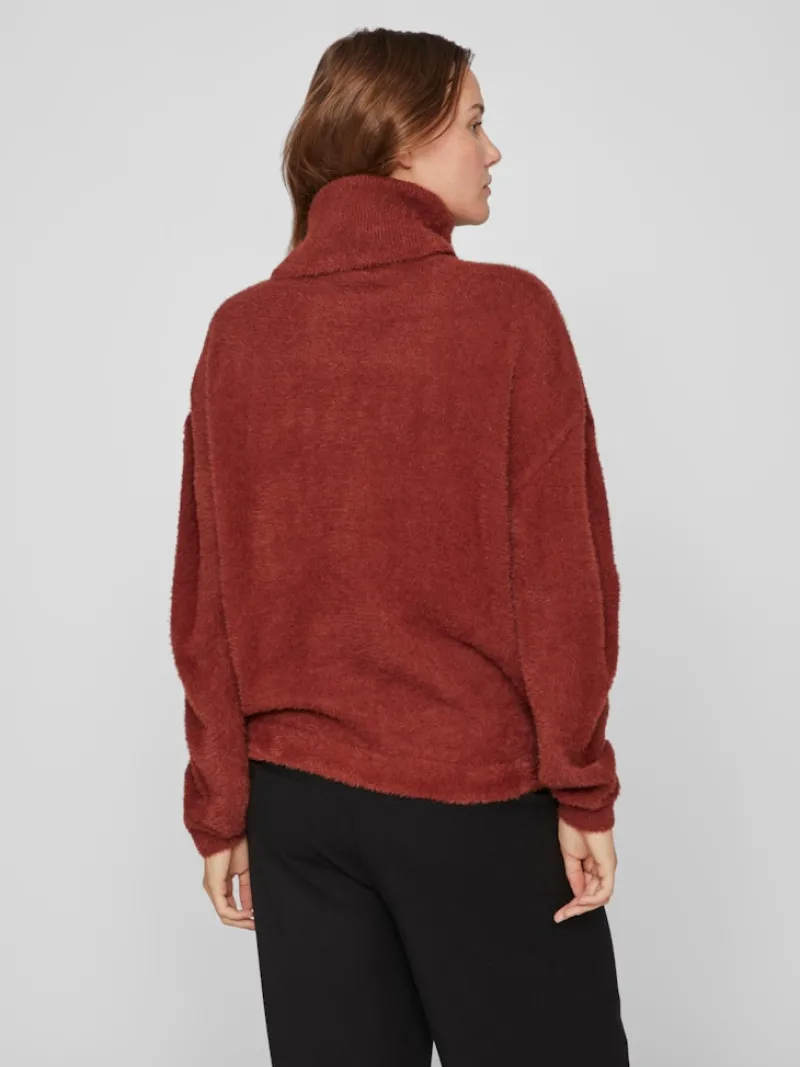Vila Pullover & Sweatshirts*JULI ROLLNECK L/S KNIT - NOOS Fired Brick