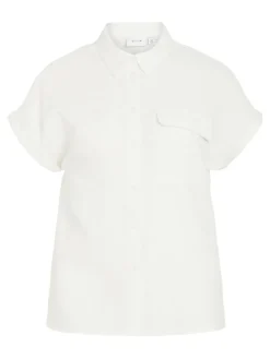 Vila Blusen*NIA S/S SHIRT Snow White