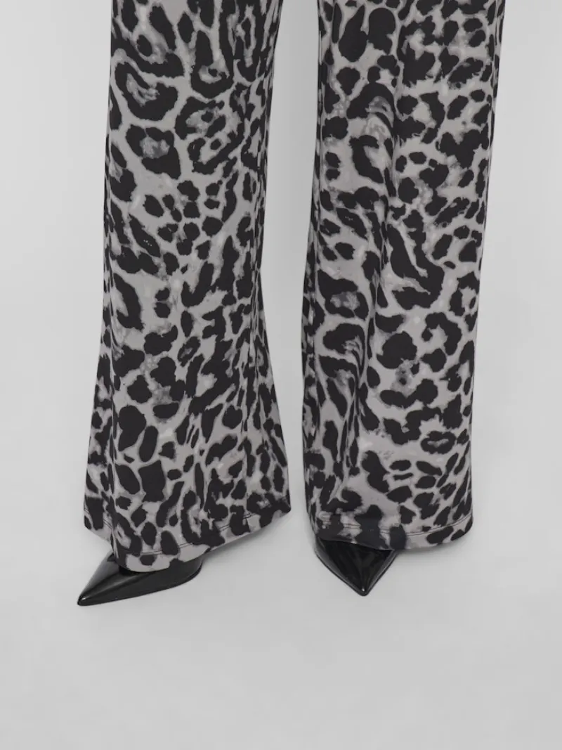 Vila Hosen*VILEOA RW WIDE PANTS - NOOS Glacier Gray