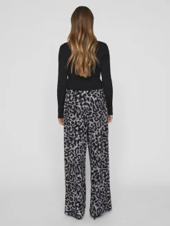 Vila Hosen*VILEOA RW WIDE PANTS - NOOS Glacier Gray
