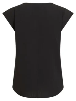 Vila Blusen*VILOVIE CAPSLEEVE TOP/SU - NOOS Black