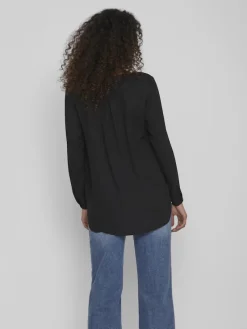 Vila Blusen*VILUCY L/S SHIRT - NOOS Black