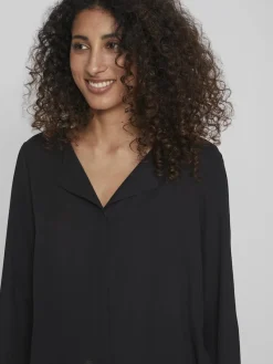 Vila Blusen*VILUCY L/S SHIRT - NOOS Black
