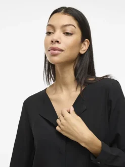 Vila Blusen*VILUCY L/S SHIRT - NOOS Black