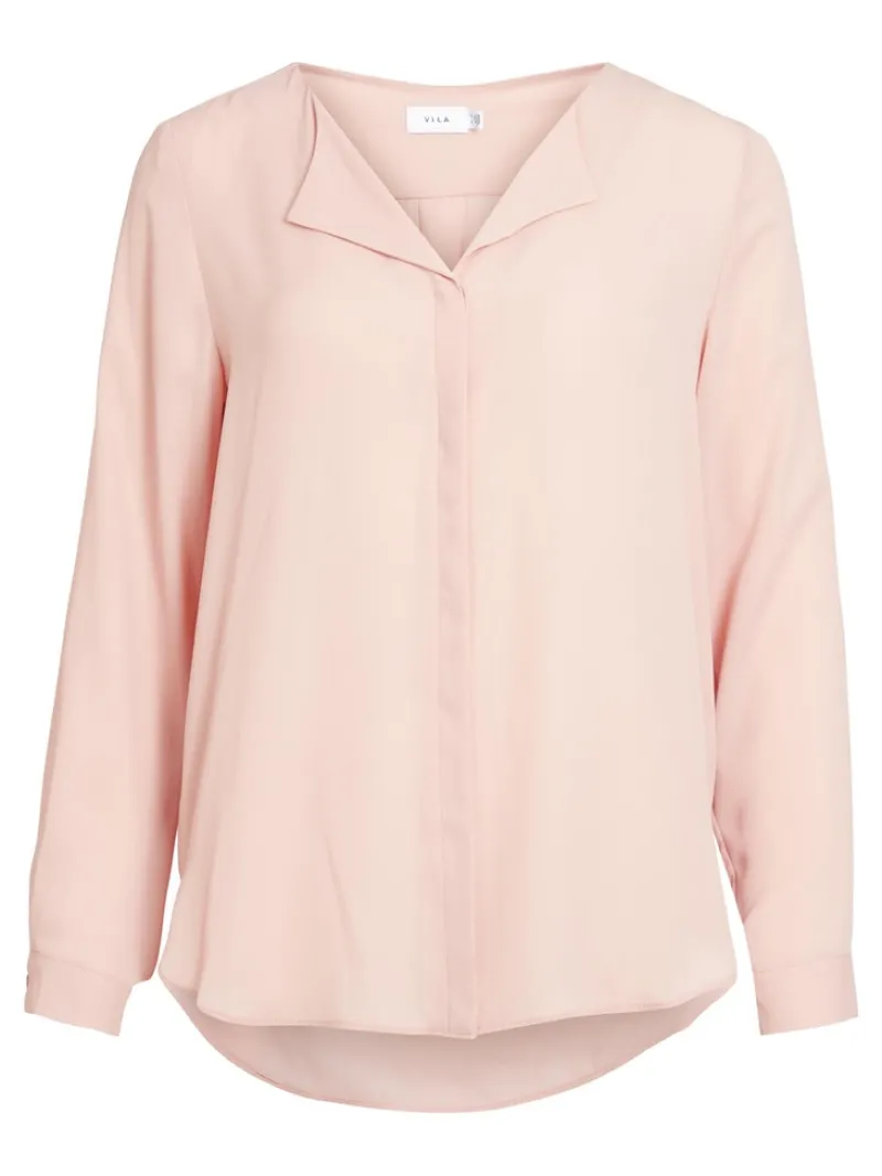 Vila Blusen*VILUCY L/S SHIRT - NOOS hellrosa1