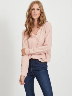 Vila Blusen*VILUCY L/S SHIRT - NOOS hellrosa1
