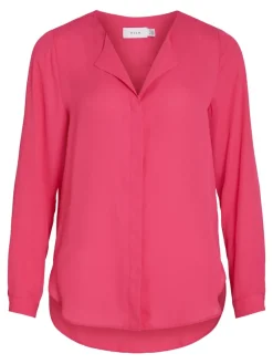Vila Blusen*VILUCY L/S SHIRT - NOOS pink yarrow
