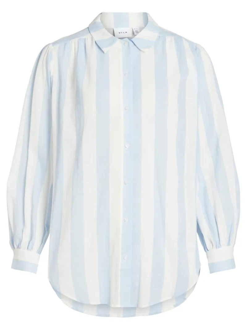 Vila Blusen*VILULLY L/S OVERSIZE SHIRT/VOL cloud dancer 4