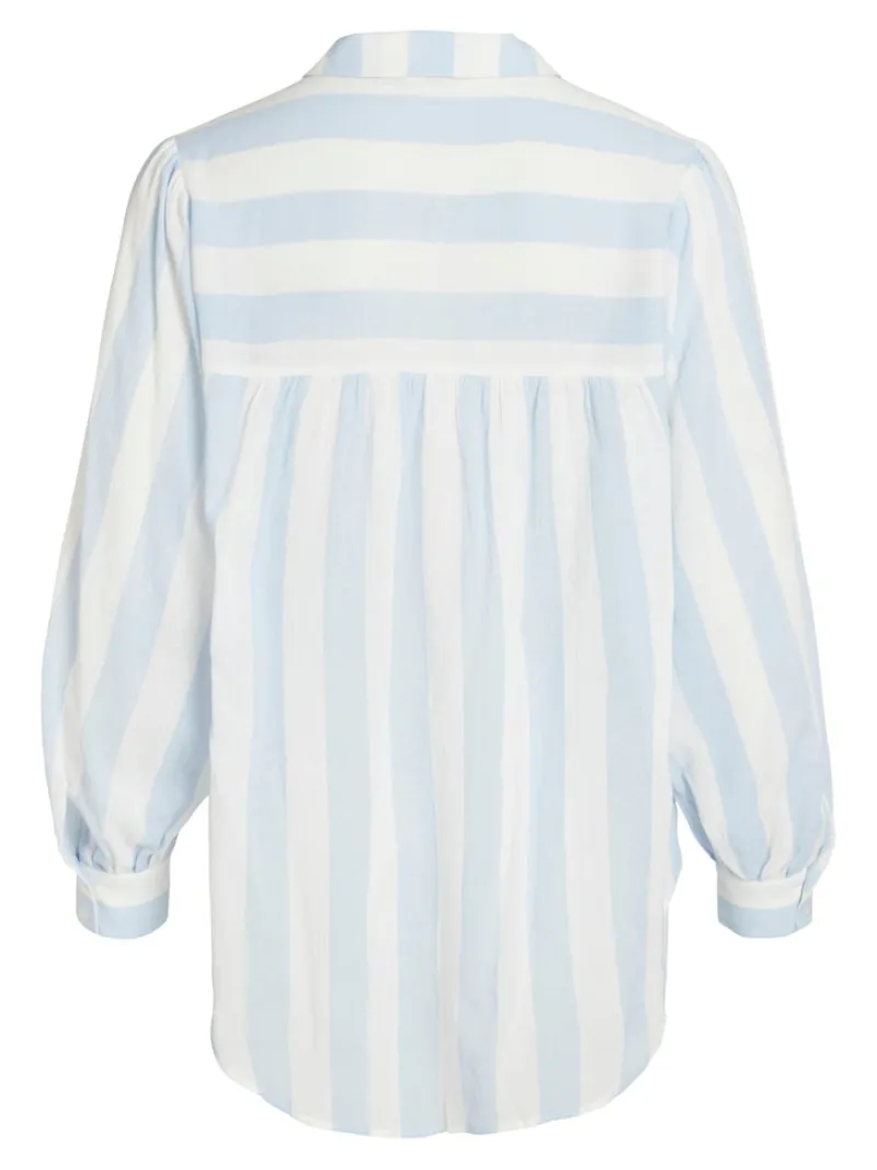 Vila Blusen*VILULLY L/S OVERSIZE SHIRT/VOL cloud dancer 4