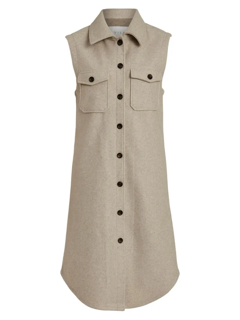 Vila Pullover & Sweatshirts*VIMALUKA VEST birch