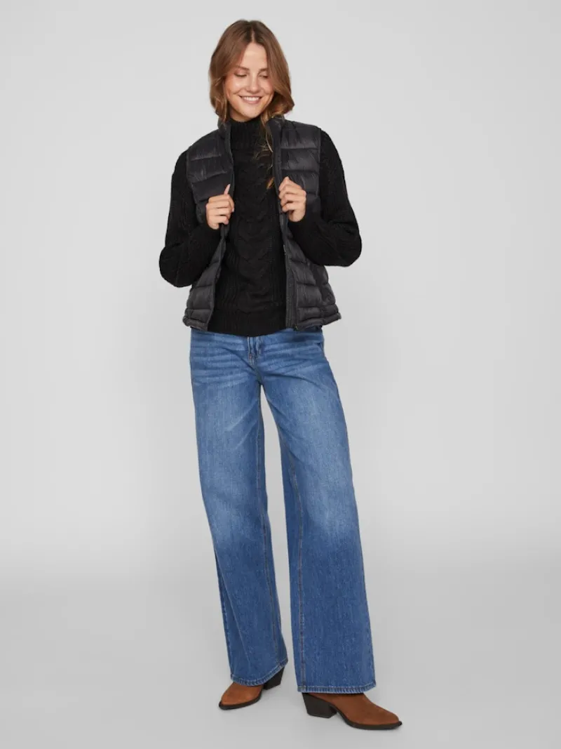 Vila Westen*VIMINSK SHORT WAISTCOAT Black