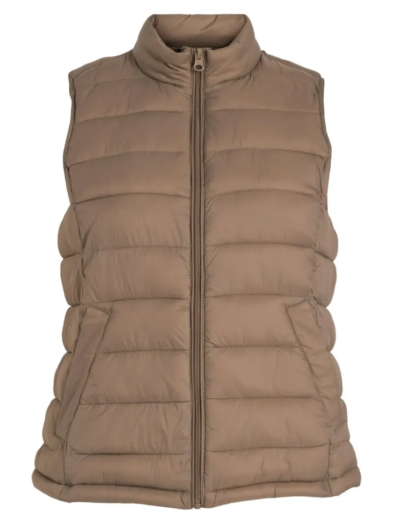 Vila Westen*VIMINSK SHORT WAISTCOAT Walnut