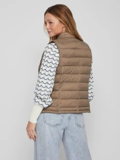 Vila Westen*VIMINSK SHORT WAISTCOAT Walnut