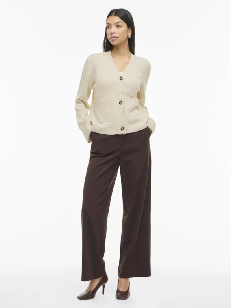 Vila Pullover & Sweatshirts*VIMIRAZ V-NECK L/S KNIT CARDIGAN/PB birch