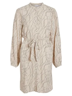 Vila Kleider*VIMIST L/S SHIRT DRESS /E Feather Gray