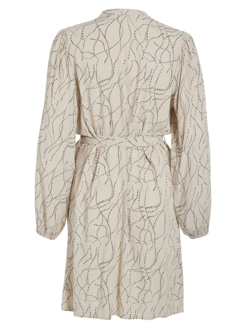 Vila Kleider*VIMIST L/S SHIRT DRESS /E Feather Gray