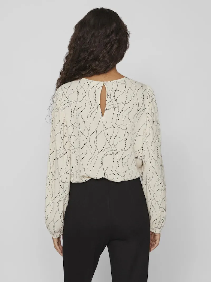 Vila Blusen*VIMIST L/S TOP /E Feather Gray