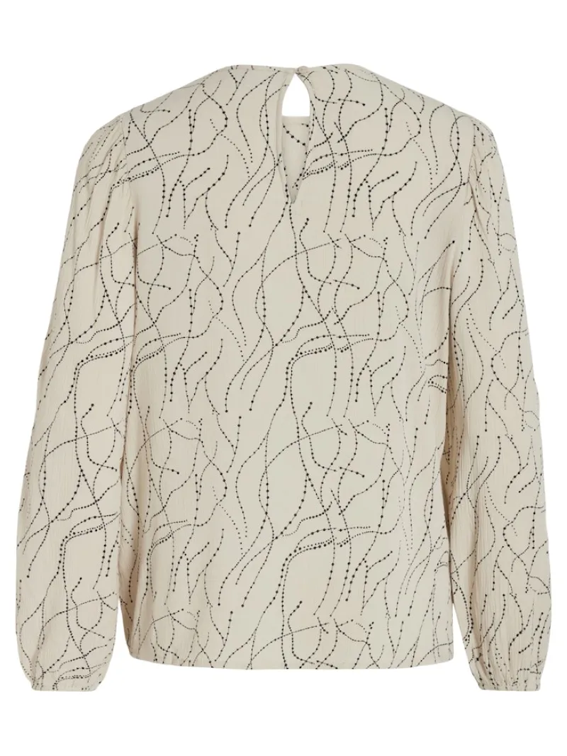 Vila Blusen*VIMIST L/S TOP /E Feather Gray