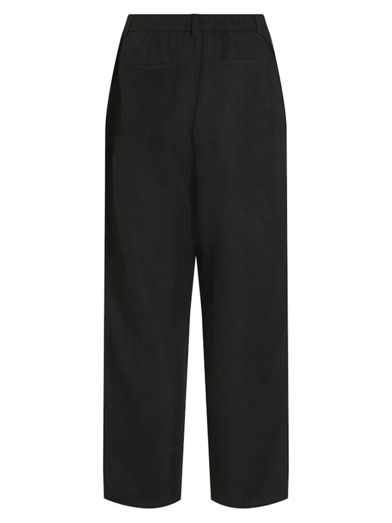 Vila Hosen*VINELLIE HW PANTS black beauty