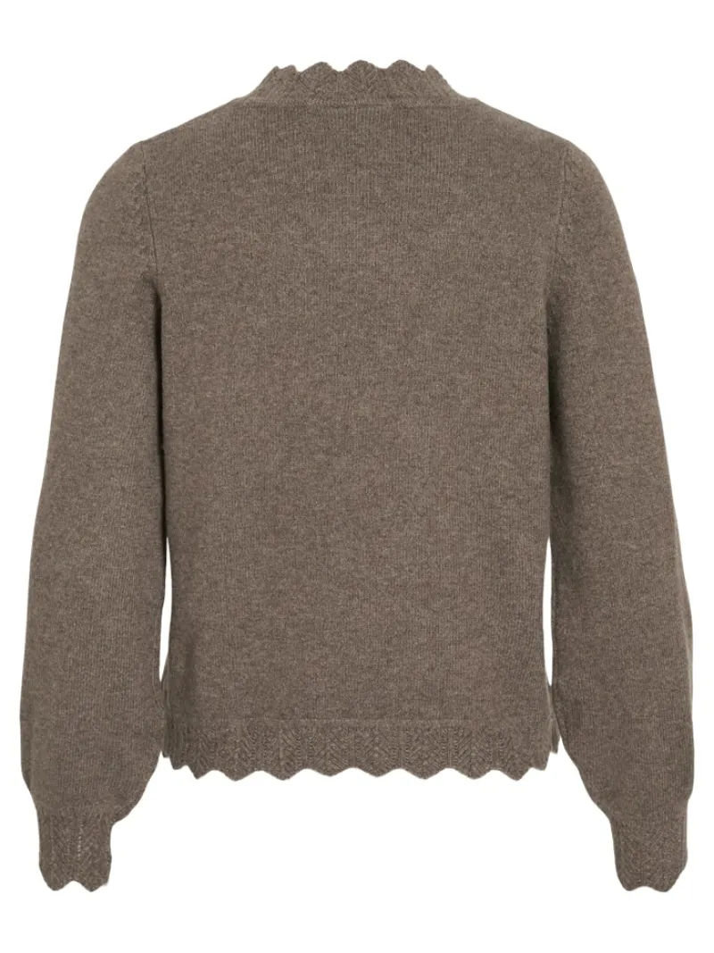 Vila Pullover & Sweatshirts*VINIKOLINA O-NECK L/S KNIT TOP - NOOS Falcon