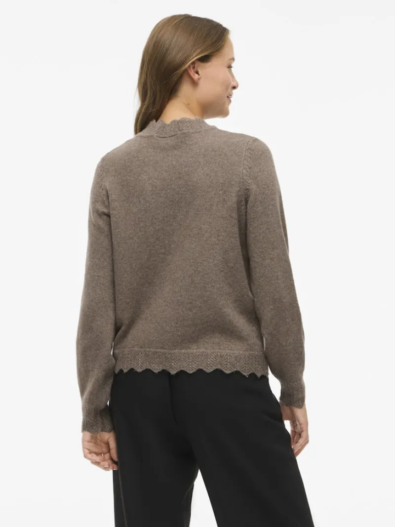 Vila Pullover & Sweatshirts*VINIKOLINA O-NECK L/S KNIT TOP - NOOS Falcon