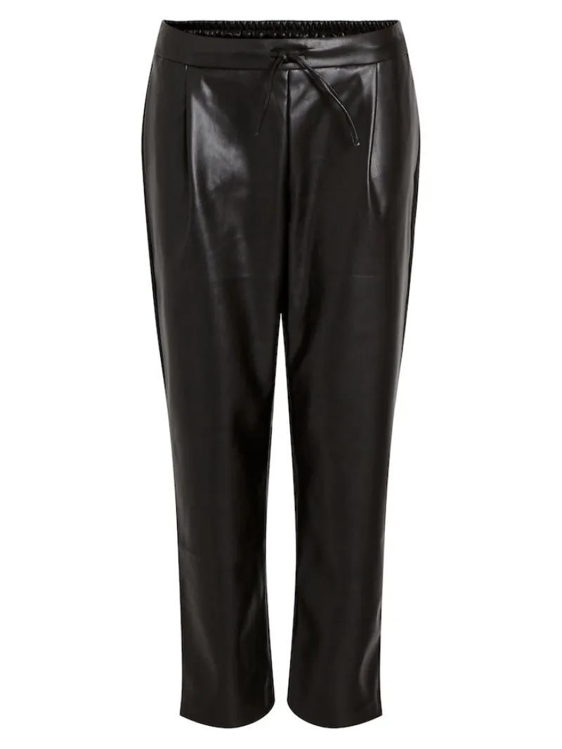 Vila Hosen*VINILLE RW COATED 7/8 PANTS - NOOS Black