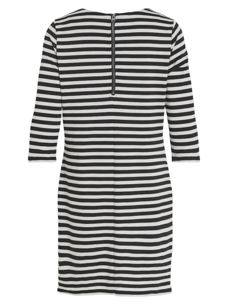 Vila Kleider*VININNY 3/4 O-NECK DRESS - NOOS black beauty