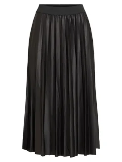 Vila Röcke*VINITBAN MIDI SKIRT - NOOS Black