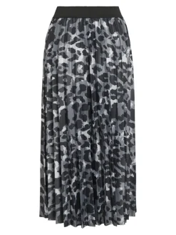 Vila Röcke*VINITBAN PRINT MIDI SKIRT - NOOS Glacier Gray