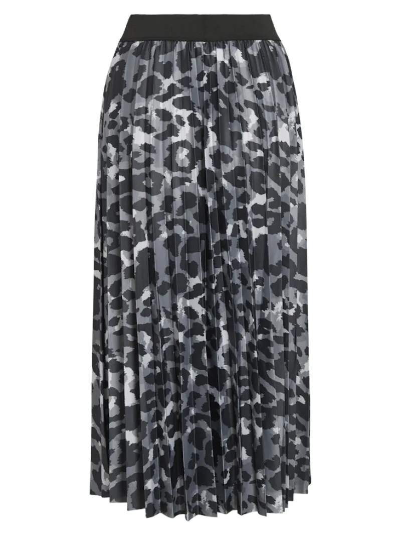 Vila Röcke*VINITBAN PRINT MIDI SKIRT - NOOS Glacier Gray