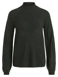 Vila Pullover & Sweatshirts*VIOA TURTLENECK L/S KNIT TOP Darkest Spruce