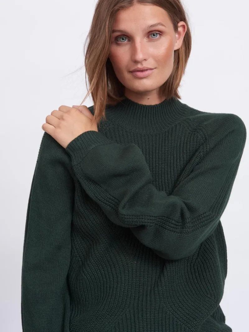 Vila Pullover & Sweatshirts*VIOA TURTLENECK L/S KNIT TOP Darkest Spruce