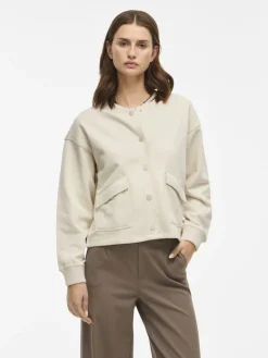 Vila Jacken*VIODESSIA O-NECK L/S SHACKET birch