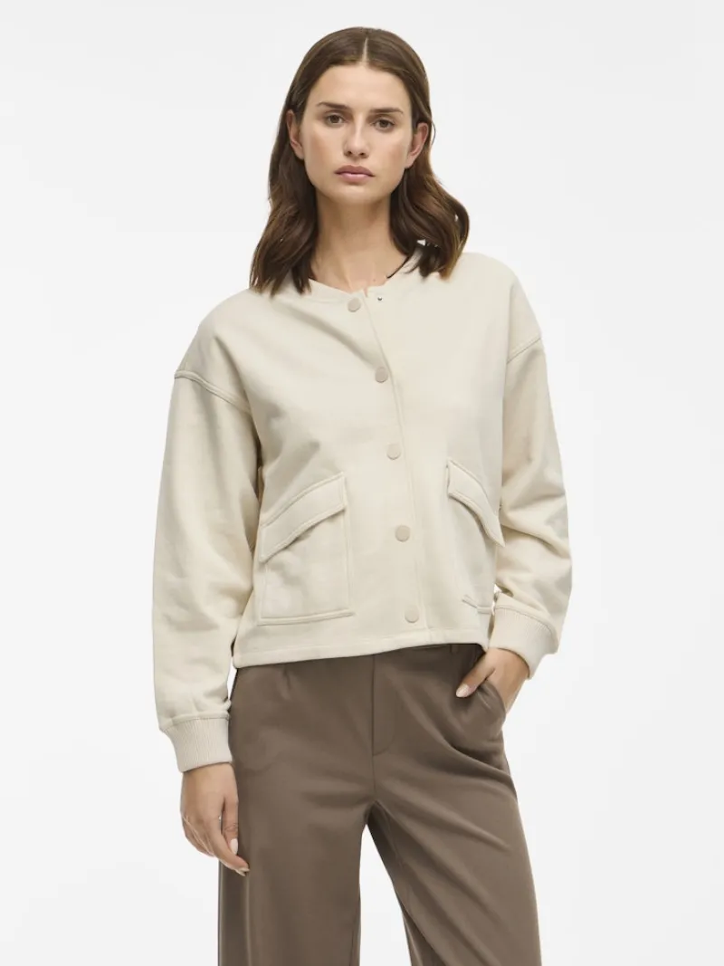 Vila Jacken*VIODESSIA O-NECK L/S SHACKET birch