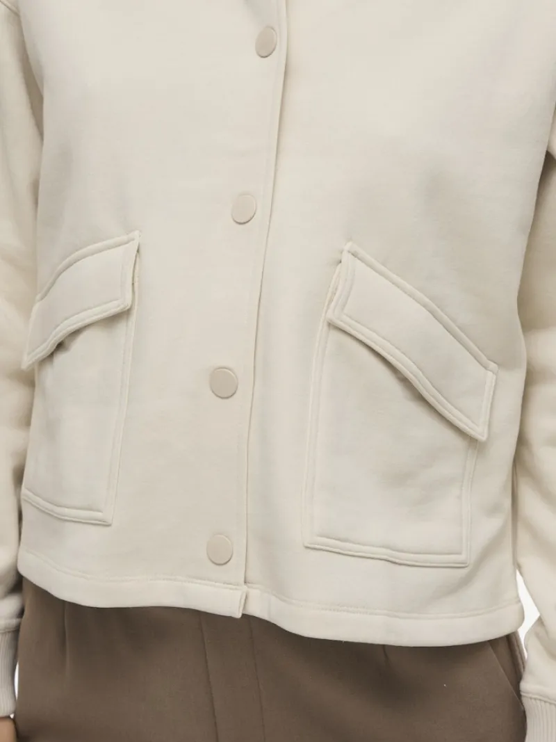 Vila Jacken*VIODESSIA O-NECK L/S SHACKET birch